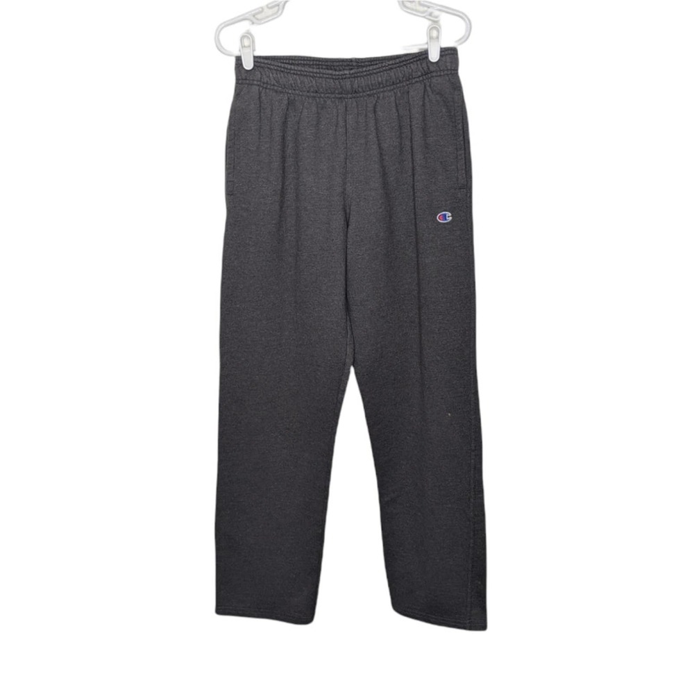Champion Logo Gray Sweatpants Medium Vintage VTG Y2K Sweats